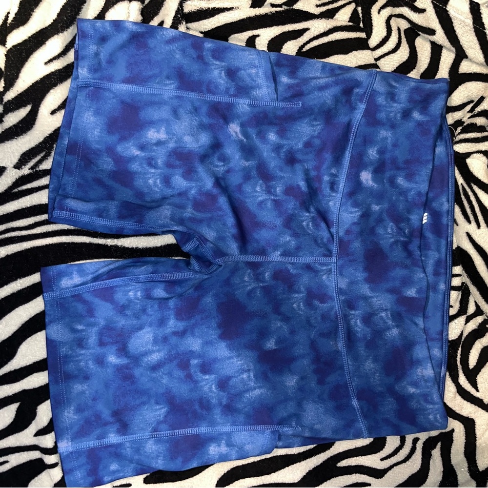 blue biker shorts